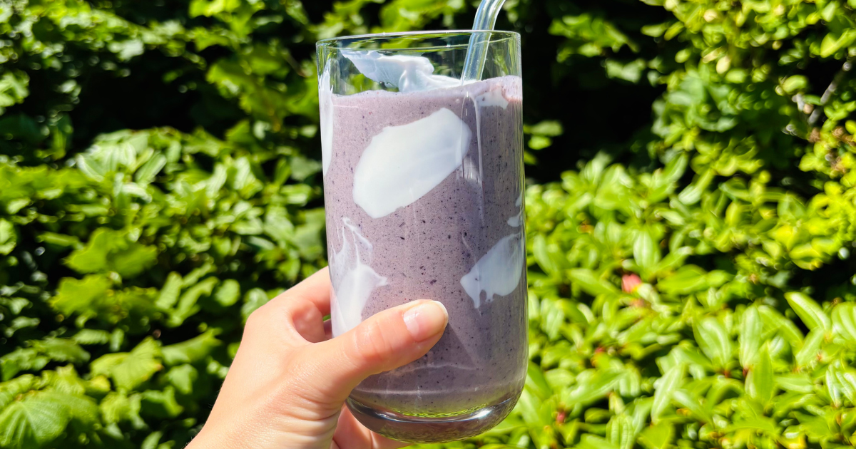 Blueberry high protein smoothie