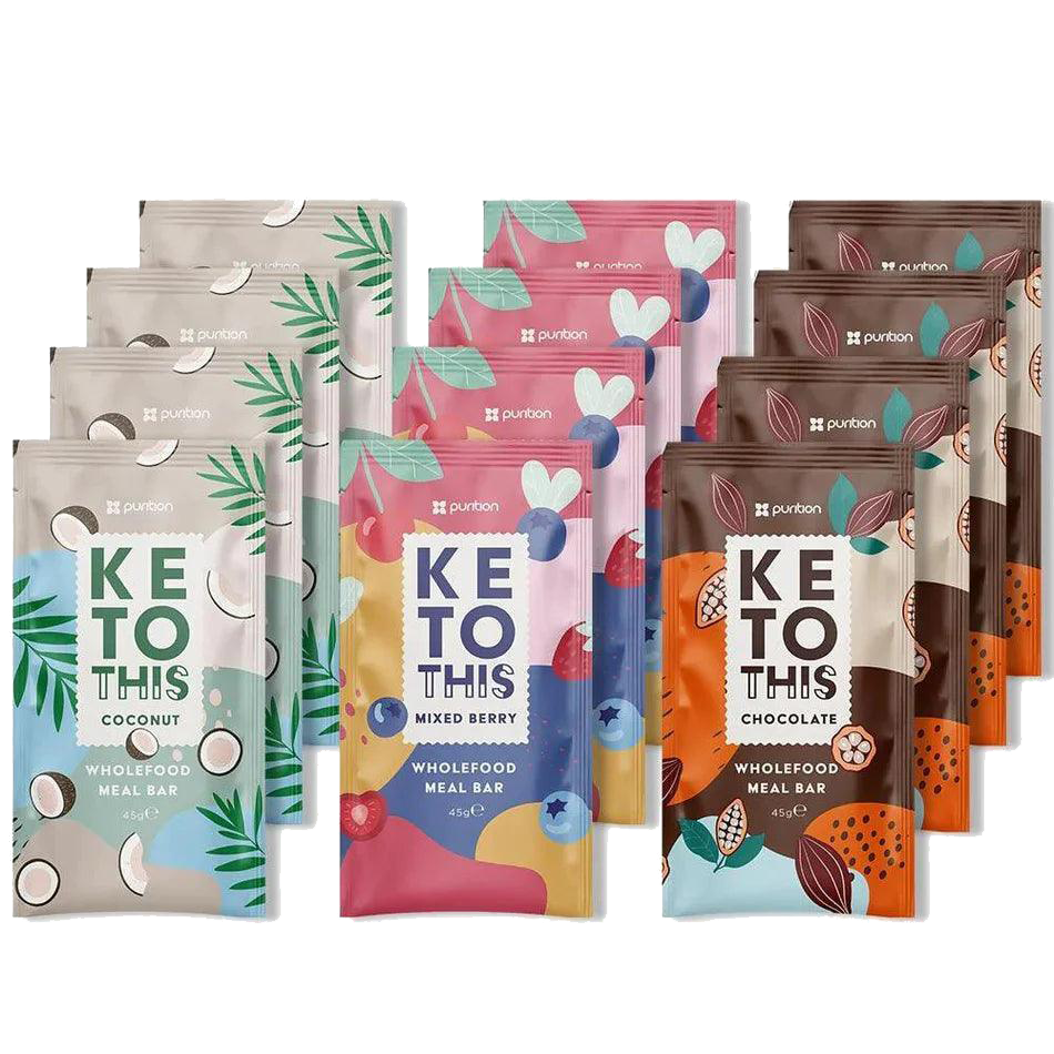 Mixed Flavour Box of 12 Keto Bars