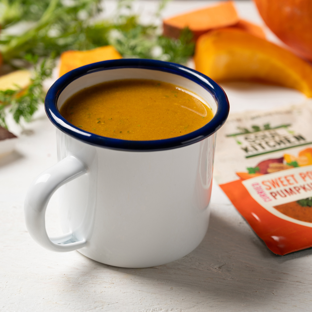 Curried Sweet Potato & Pumpkin Soup