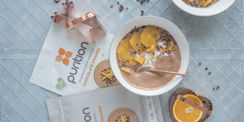 Festive Chocolate Orange smoothie bowl