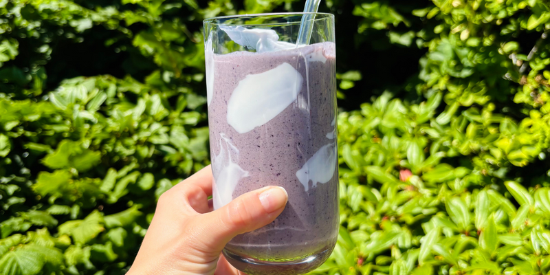Blueberry high protein smoothie
