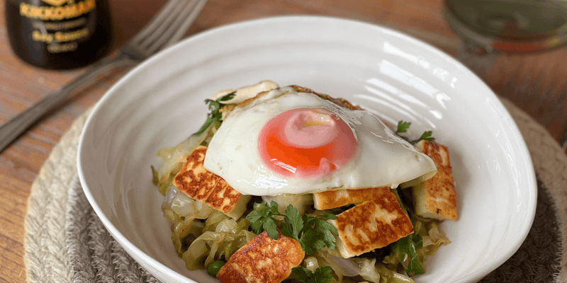 Cabbage & Halloumi