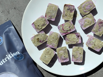 Blueberry & Matcha Yoghurt Bites