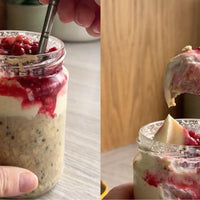 Pistachio & Raspberry Overnight Oats
