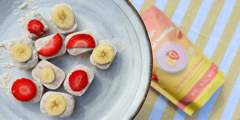 Strawberry & Banana Yoghurt Bites
