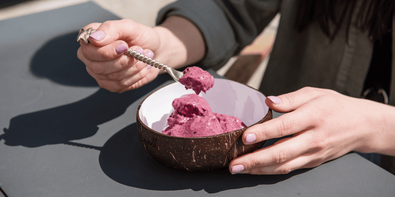 Vegan berry protein nice cream