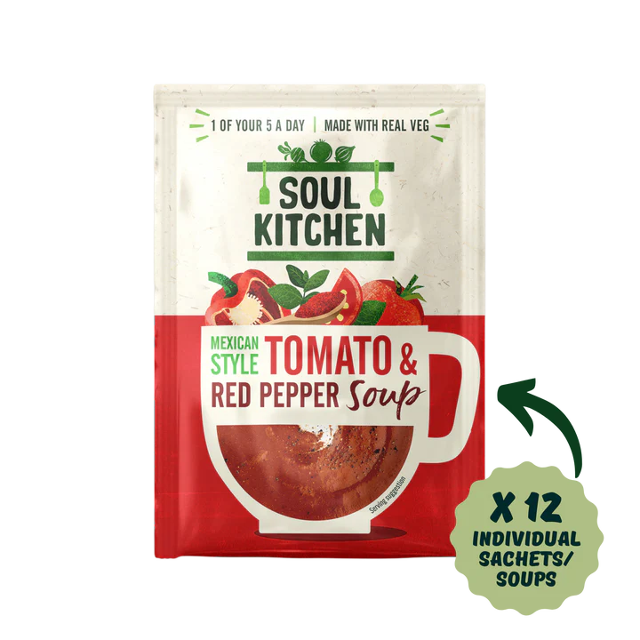 Mexican Style Tomato & Red Pepper Soup