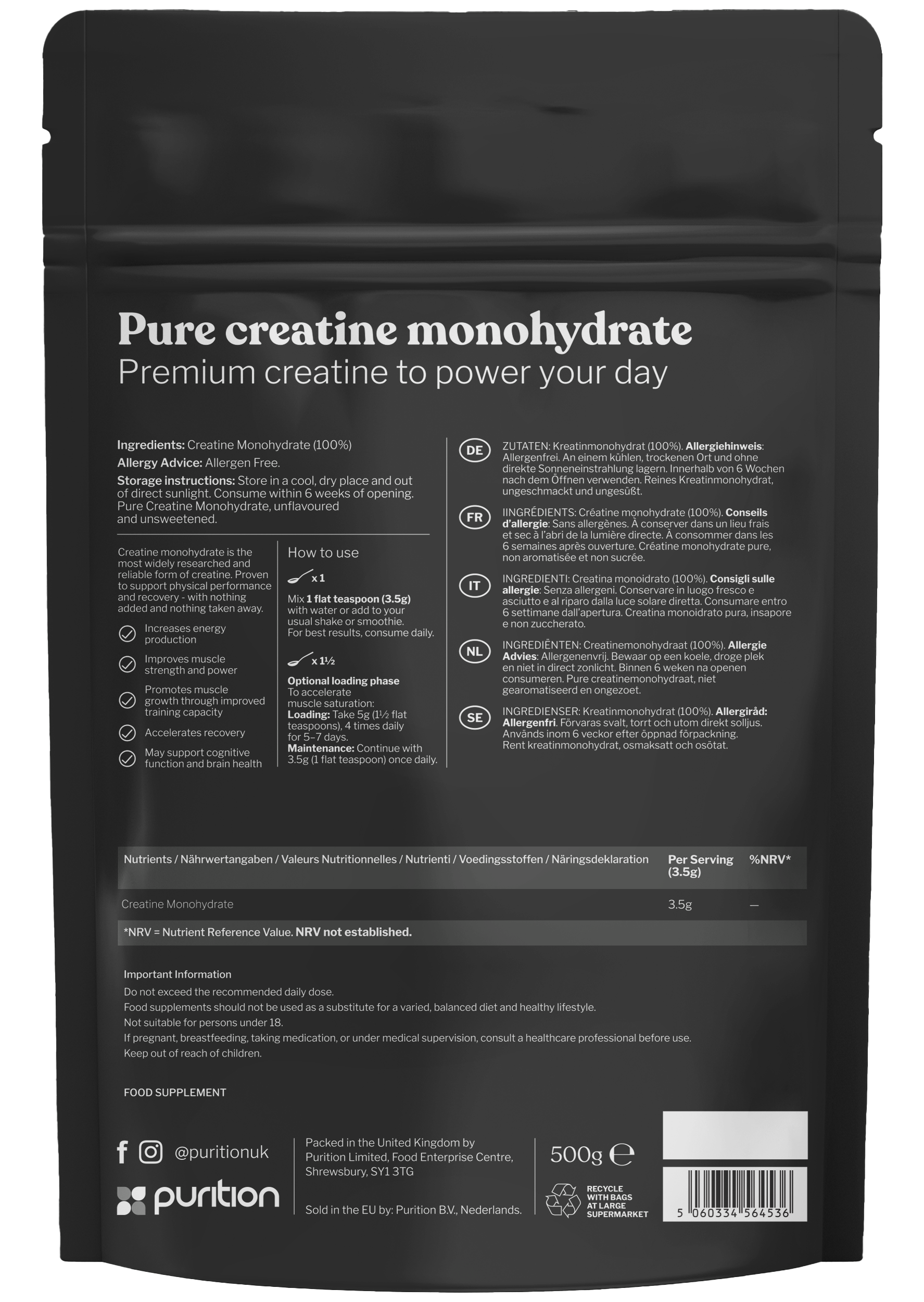 Pure Creatine Monohydrate