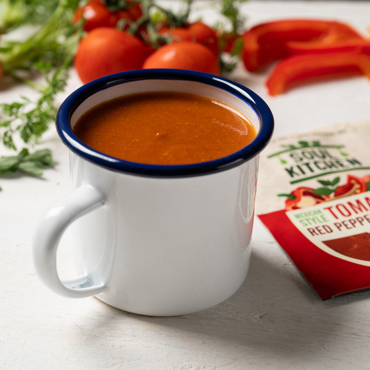 Mexican Style Tomato & Red Pepper Soup