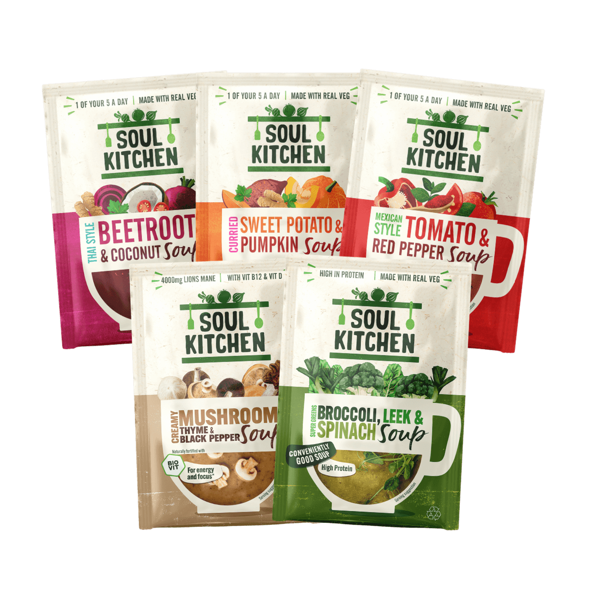 Premium Instant Soup Sample Pack (5 Servings)