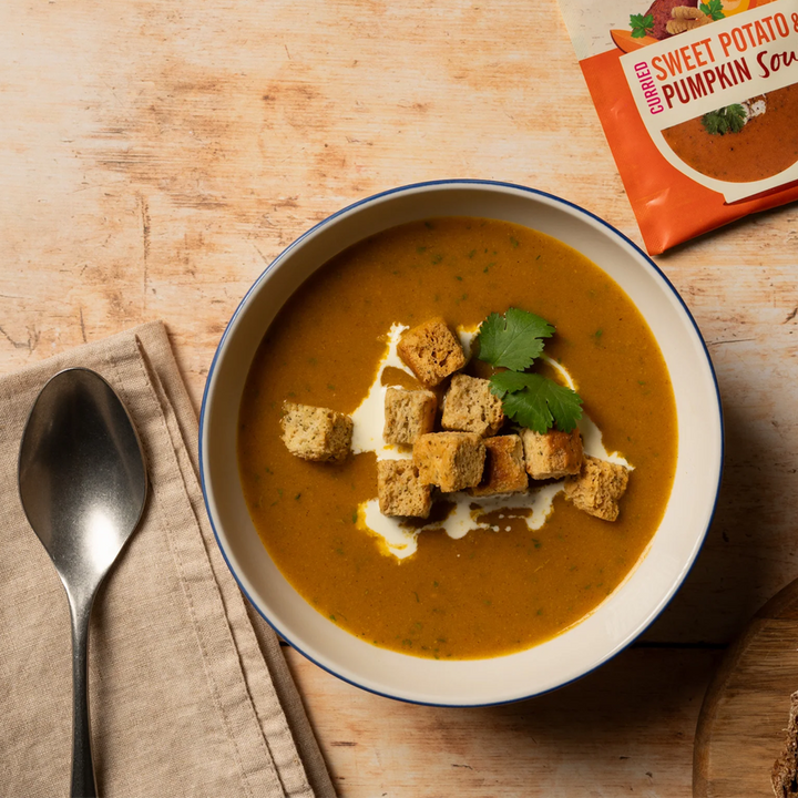 Curried Sweet Potato & Pumpkin Soup